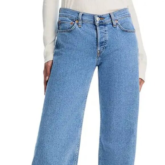 REDONEWomen's Comfort Stretch Mid Rise Wide LegAzulito